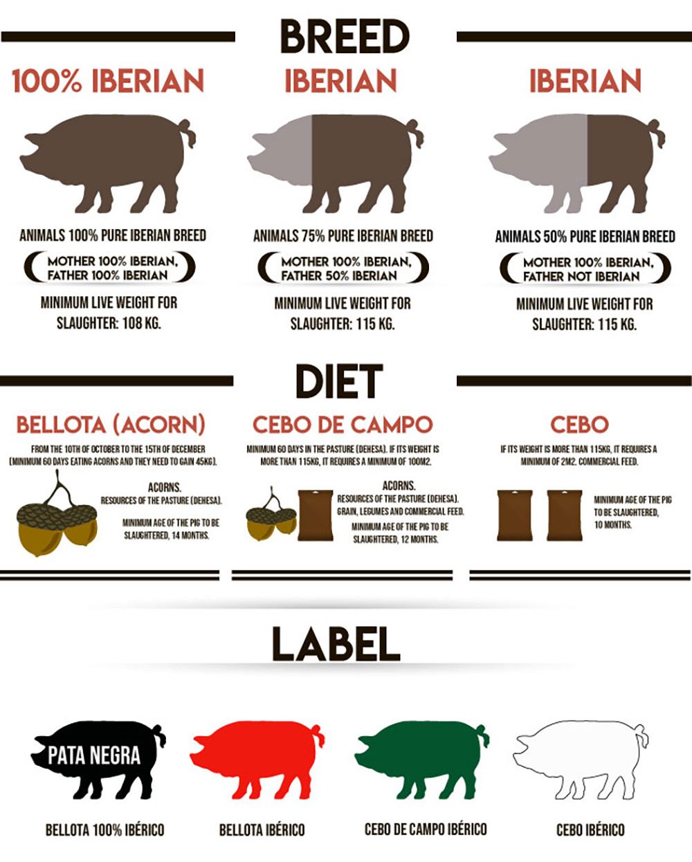 Iberian Pig Chart